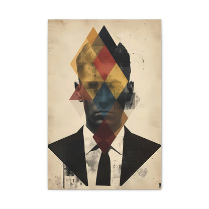 Abstract Portrait Canvas Art, Modern Wall Decor