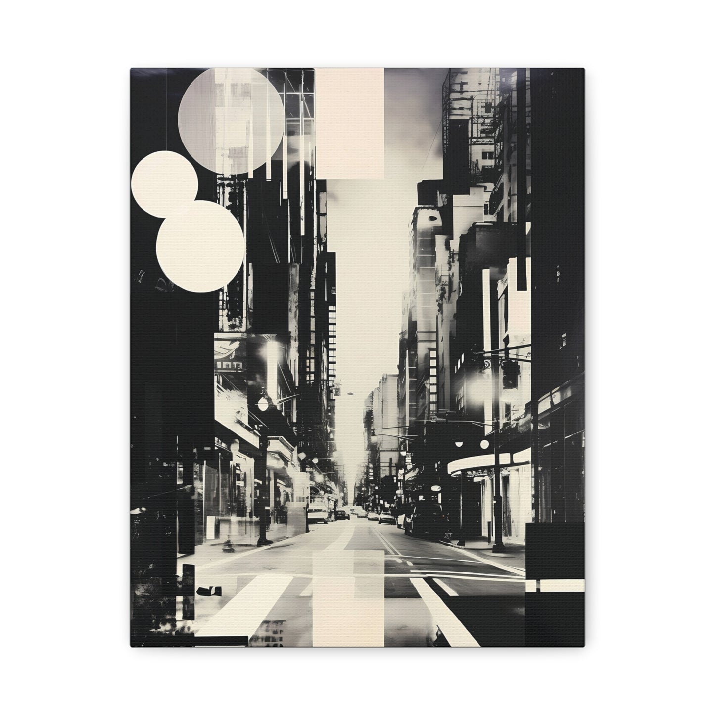 Urban Abstract Wall Art Canvas Print, Modern Home Decor