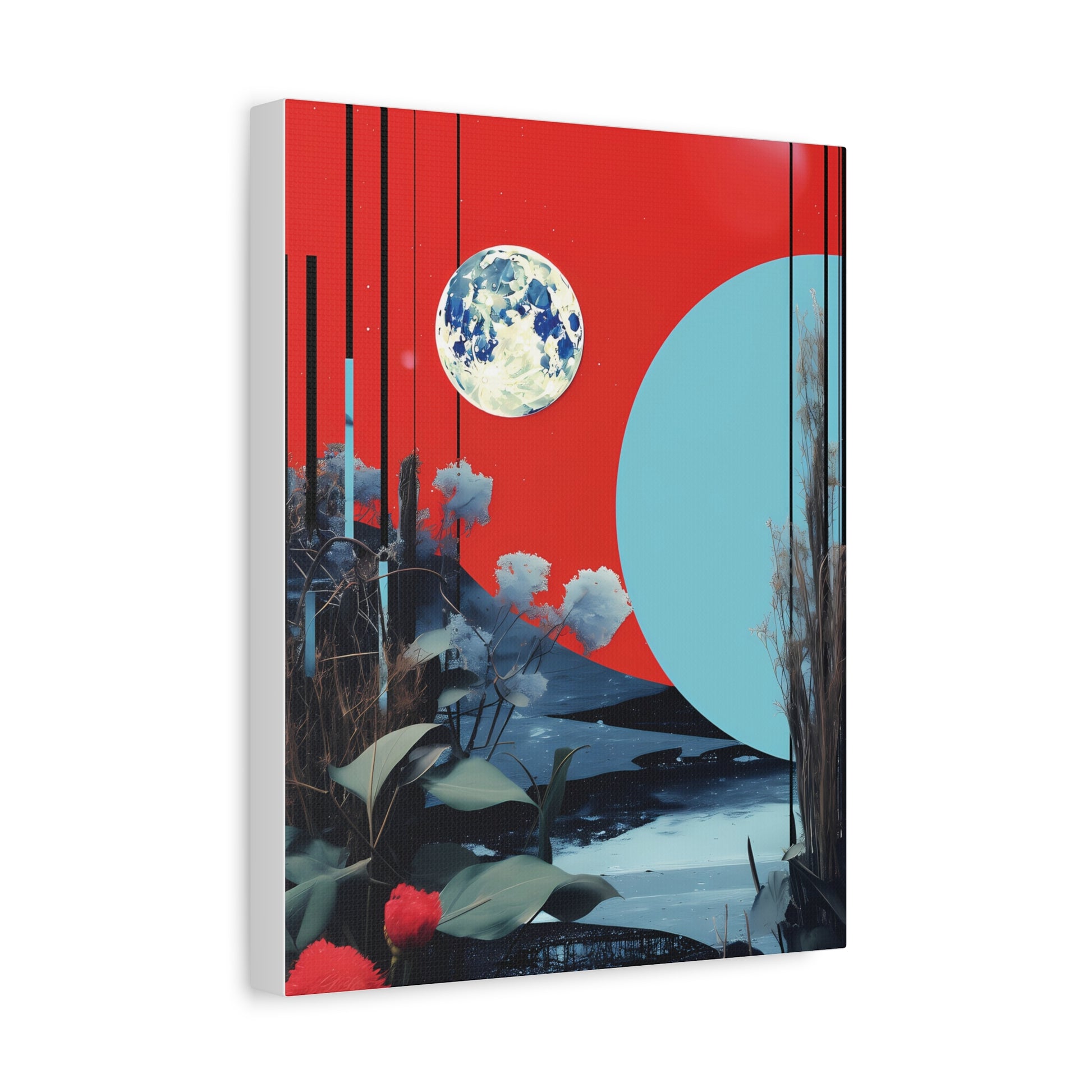 Artistic Matte Canvas Wall Art - Colorful Landscape Decor