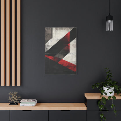 Urban Angles — Modern Black & Red Print