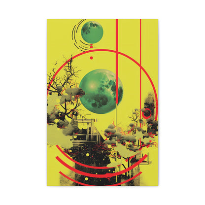 Abstract Wall Art Print, Colorful Canvas Decor