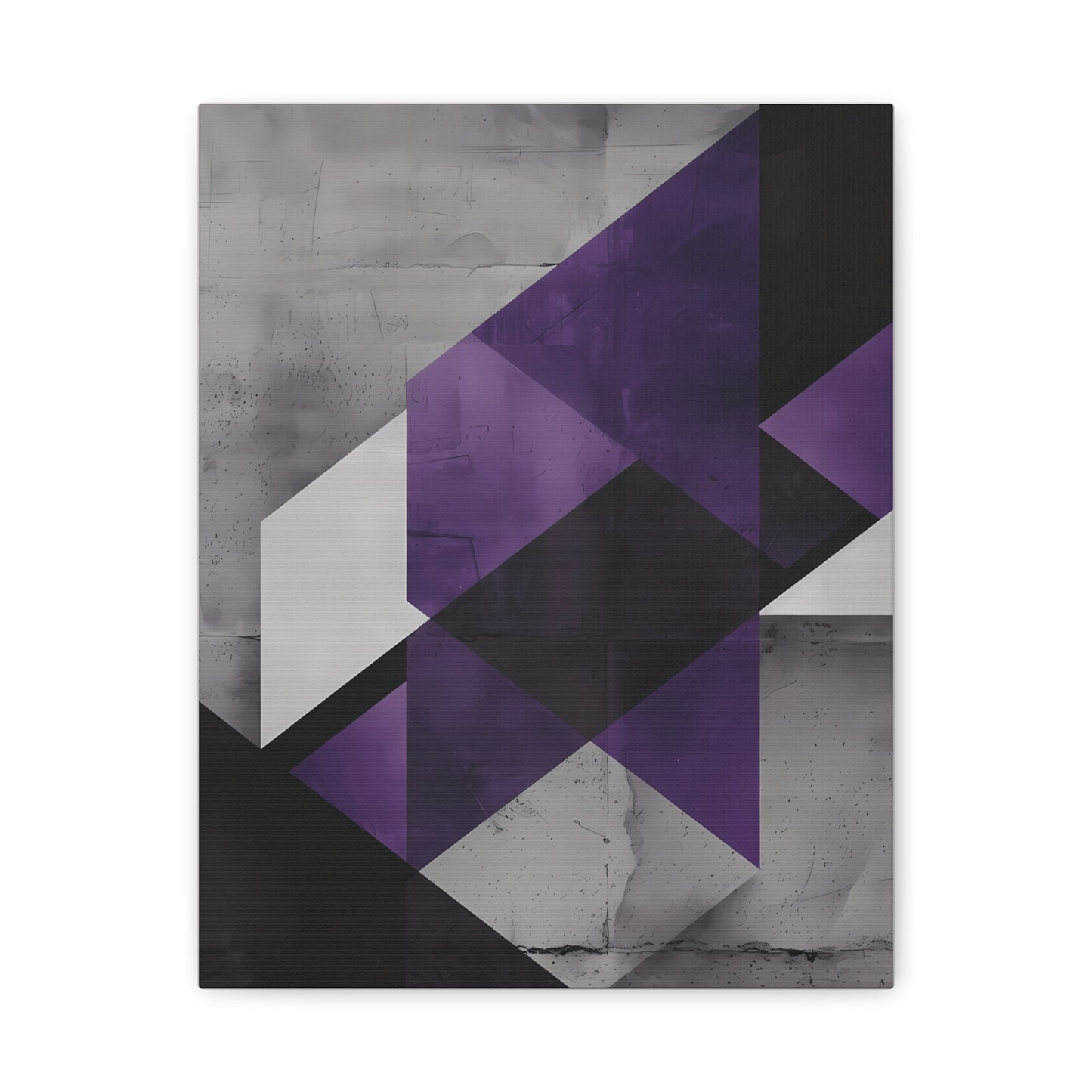Violet Axis — Abstract Geometric Wall Art