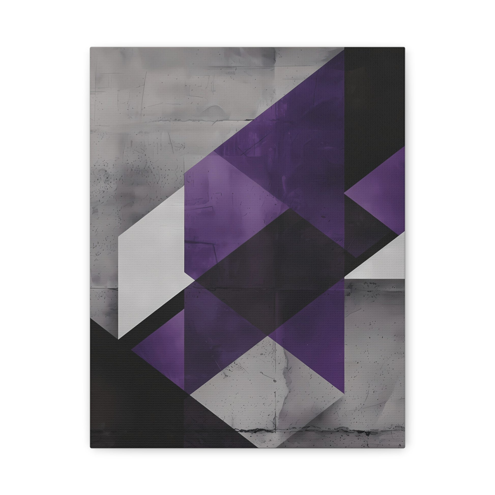 Violet Axis — Abstract Geometric Wall Art