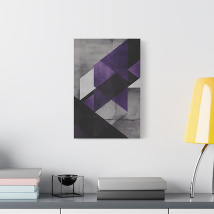 Violet Axis — Abstract Geometric Wall Art