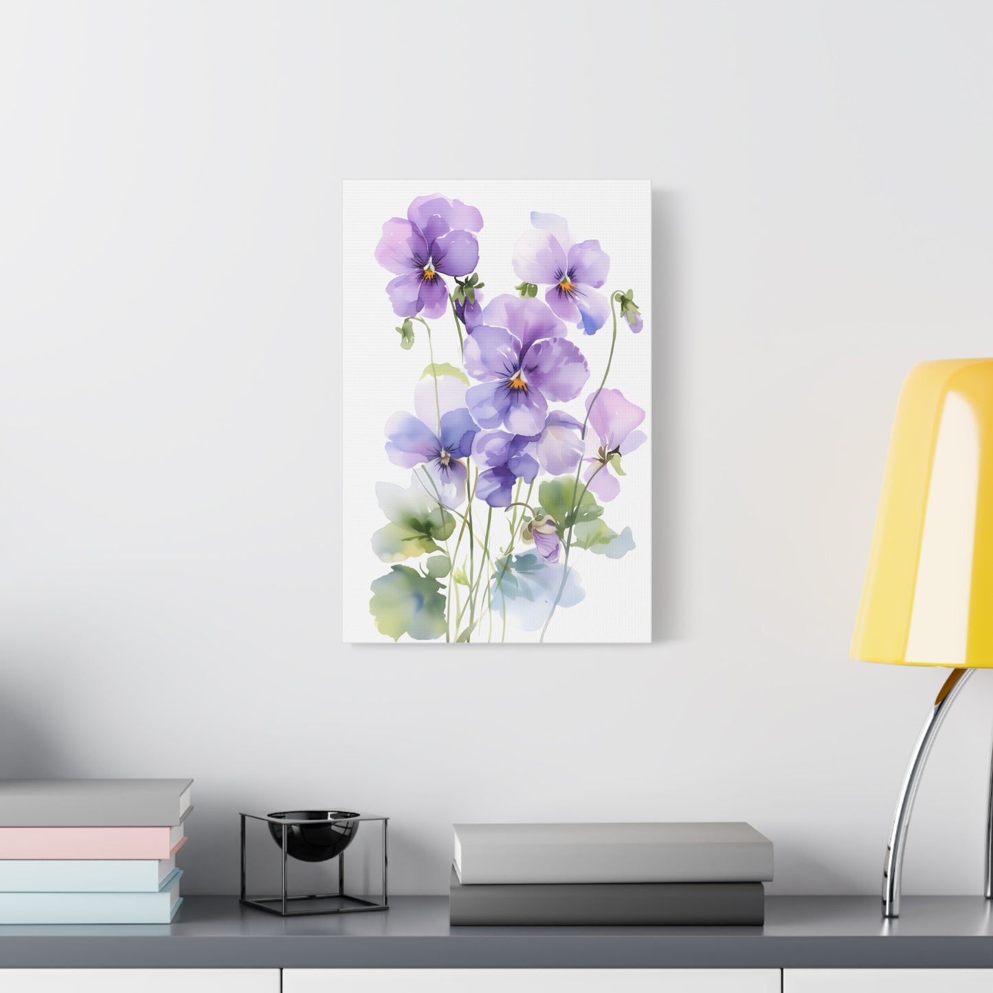 Elegant Pansy Flower Art Print, Home Decor