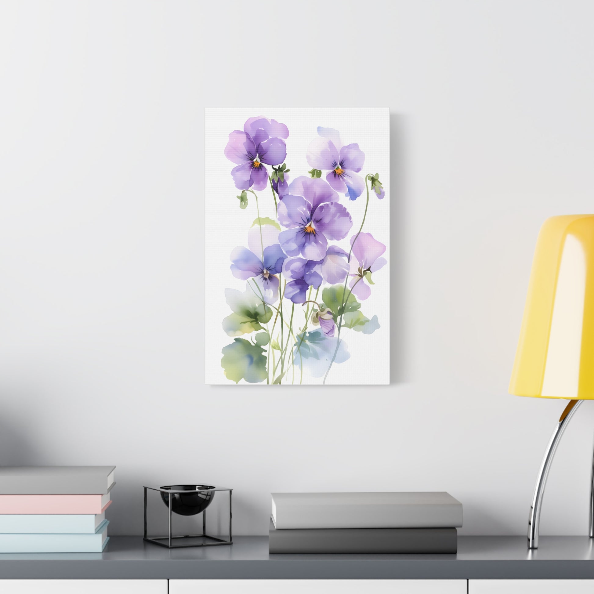 Elegant Pansy Flower Art Print, Home Decor
