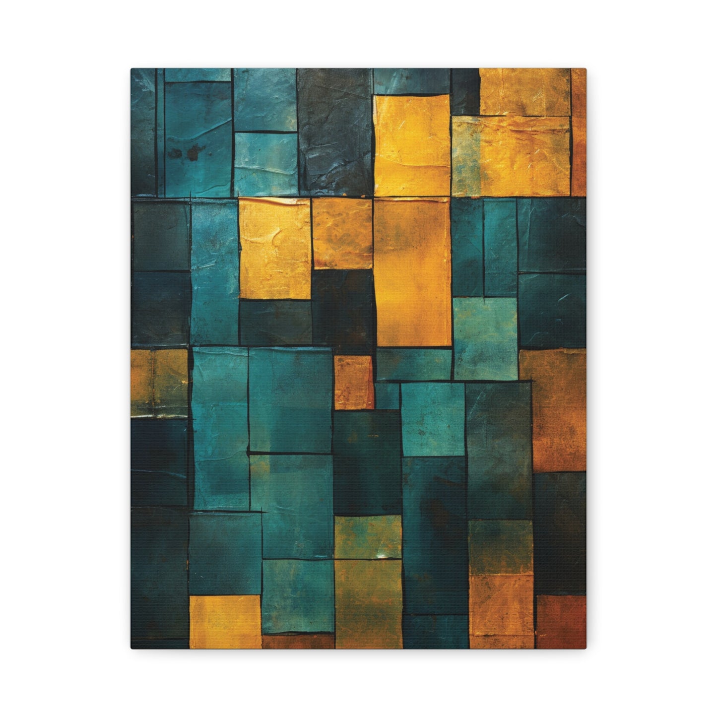 Colorful Abstract Canvas Art Print, Modern Home Decor