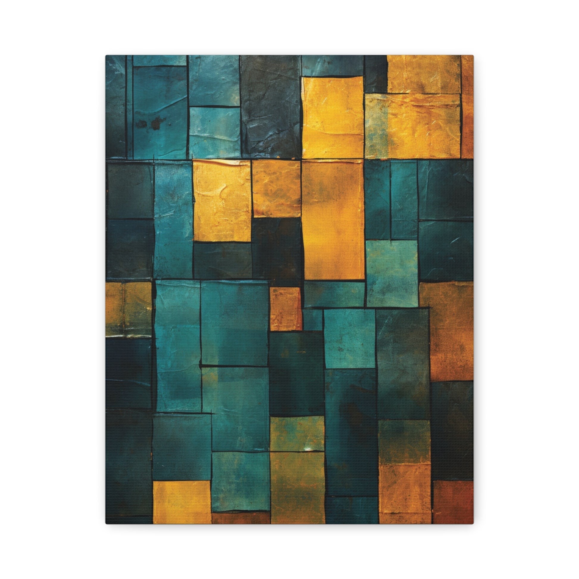 Colorful Abstract Canvas Art Print, Modern Home Decor