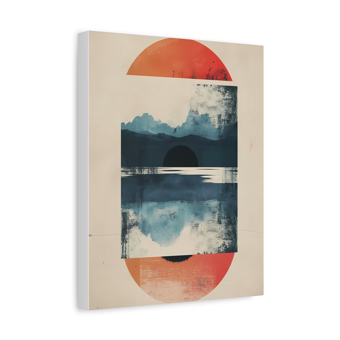 Abstract Sunrise Landscape Matte Canvas Print