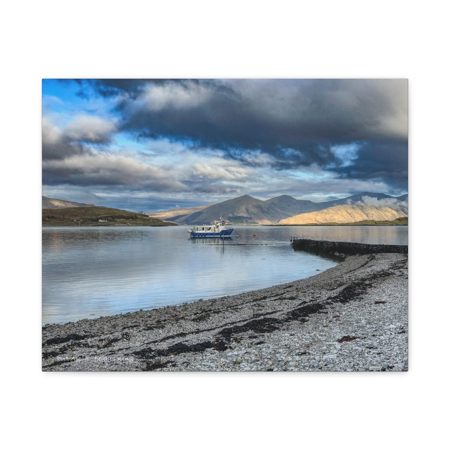 Port Appin Canvas Print – By Photographer Fergus King | Scottish Coastal & Highland Wall Art