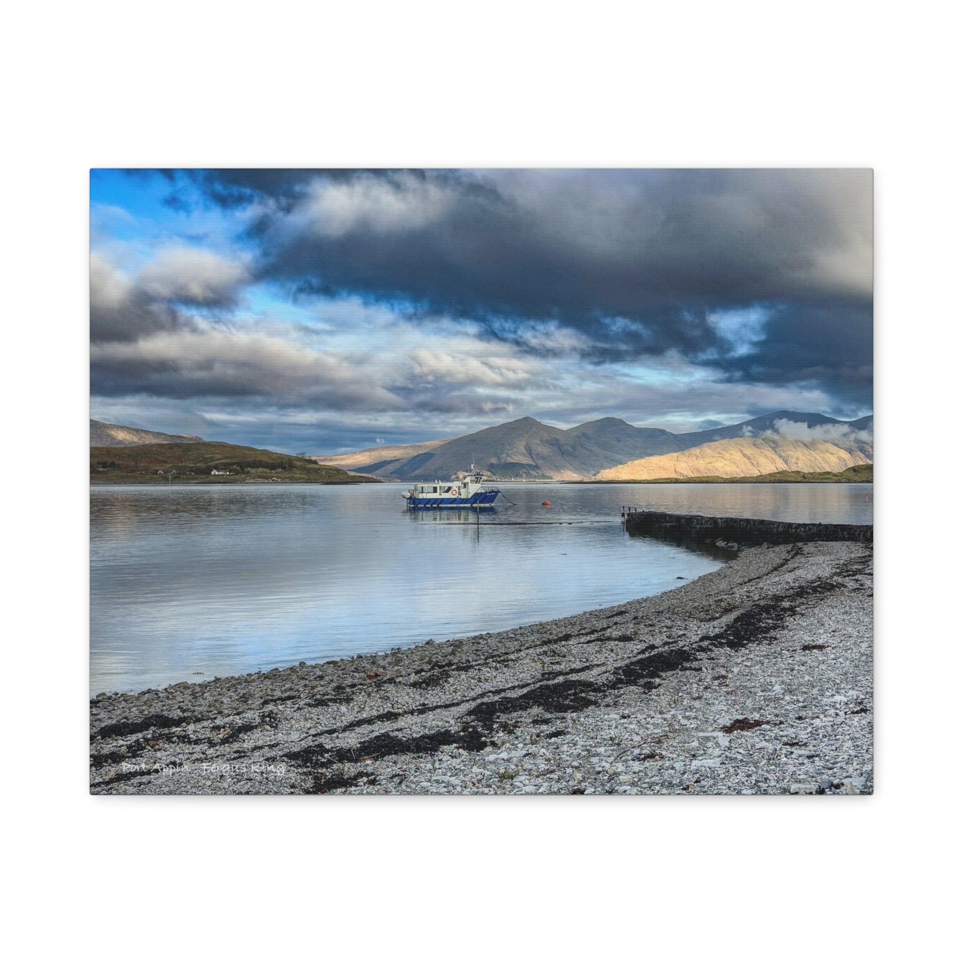 Port Appin Canvas Print – By Photographer Fergus King | Scottish Coastal & Highland Wall Art