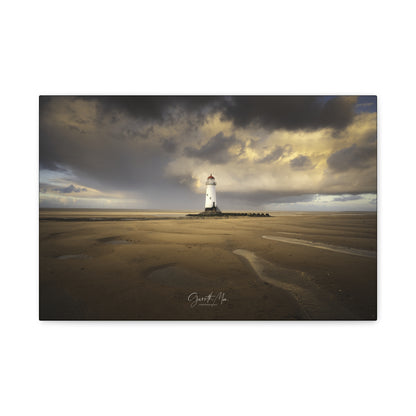 Talacre Lighthouse Across the Sands By Photographer Gareth Mon Jones