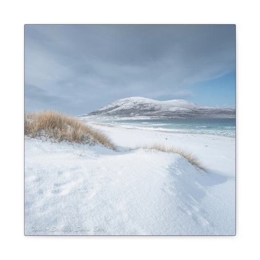 Winter Scarista Dunes in Snow — By Photographer Simon Berry