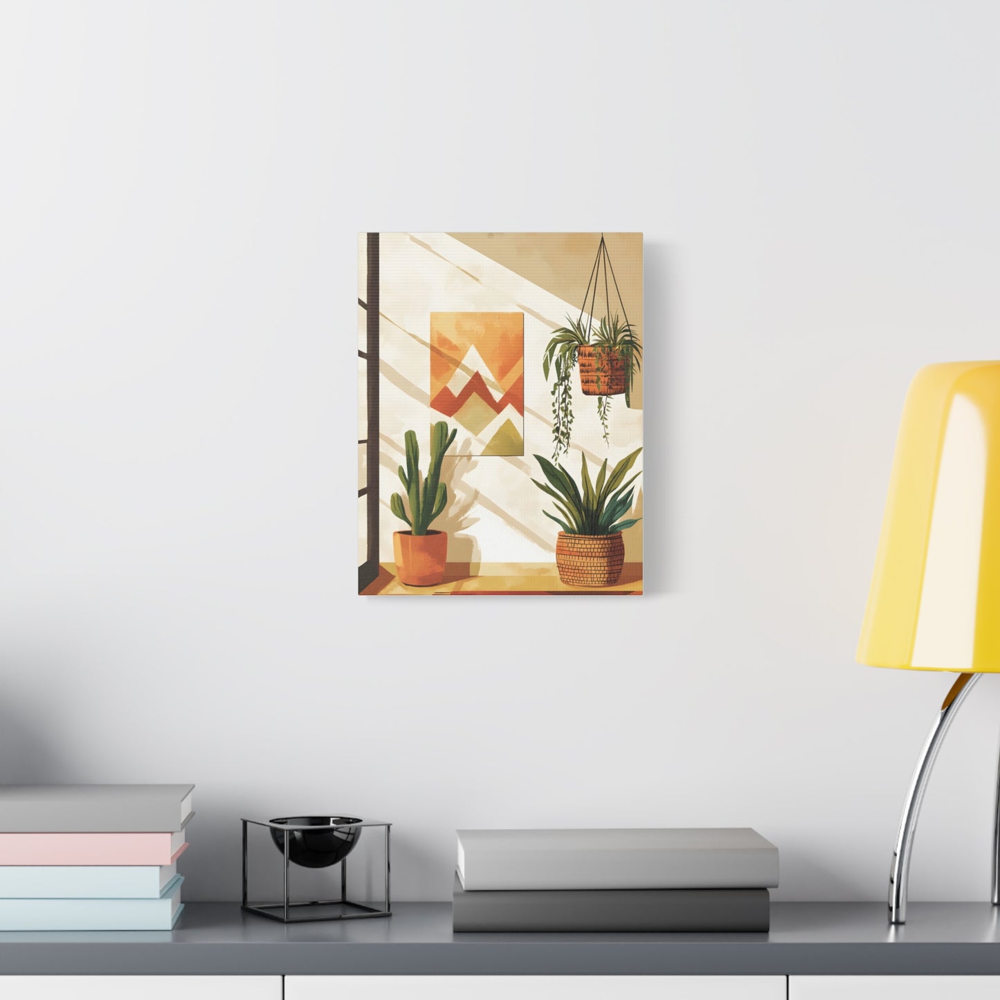Warm Modern Boho Home Decor Illustration