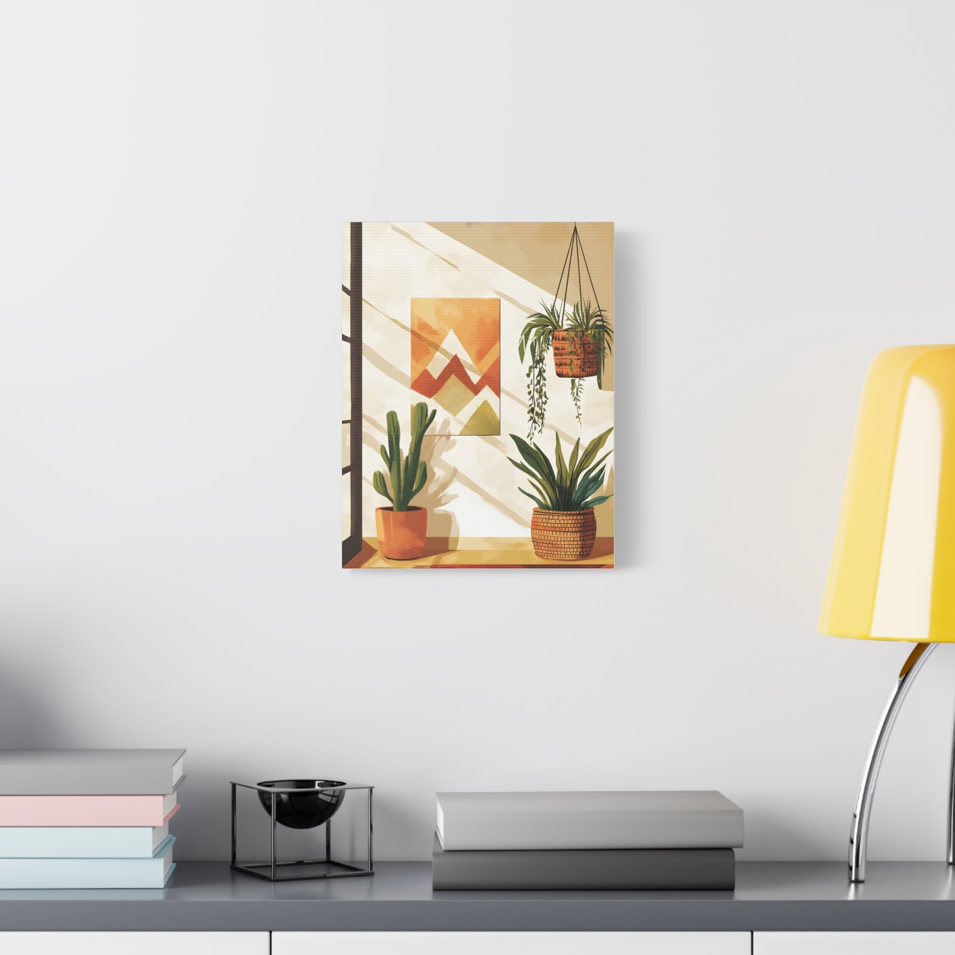 Warm Modern Boho Home Decor Illustration
