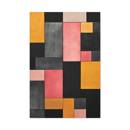 Modern Wall Art Print - Geometric Canvas Decor