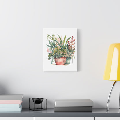 Botanical Canvas Print, Wall Decor, Indoor Plants Art