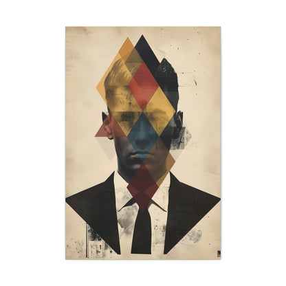 Abstract Portrait Canvas Art, Modern Wall Decor