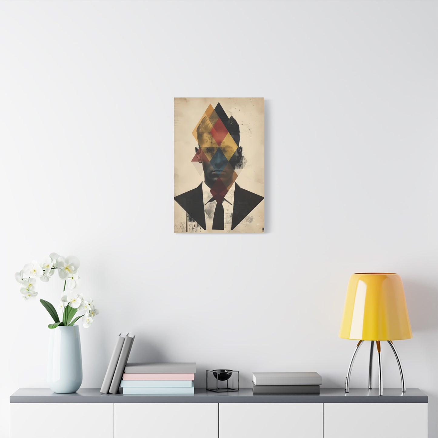 Abstract Portrait Canvas Art, Modern Wall Decor