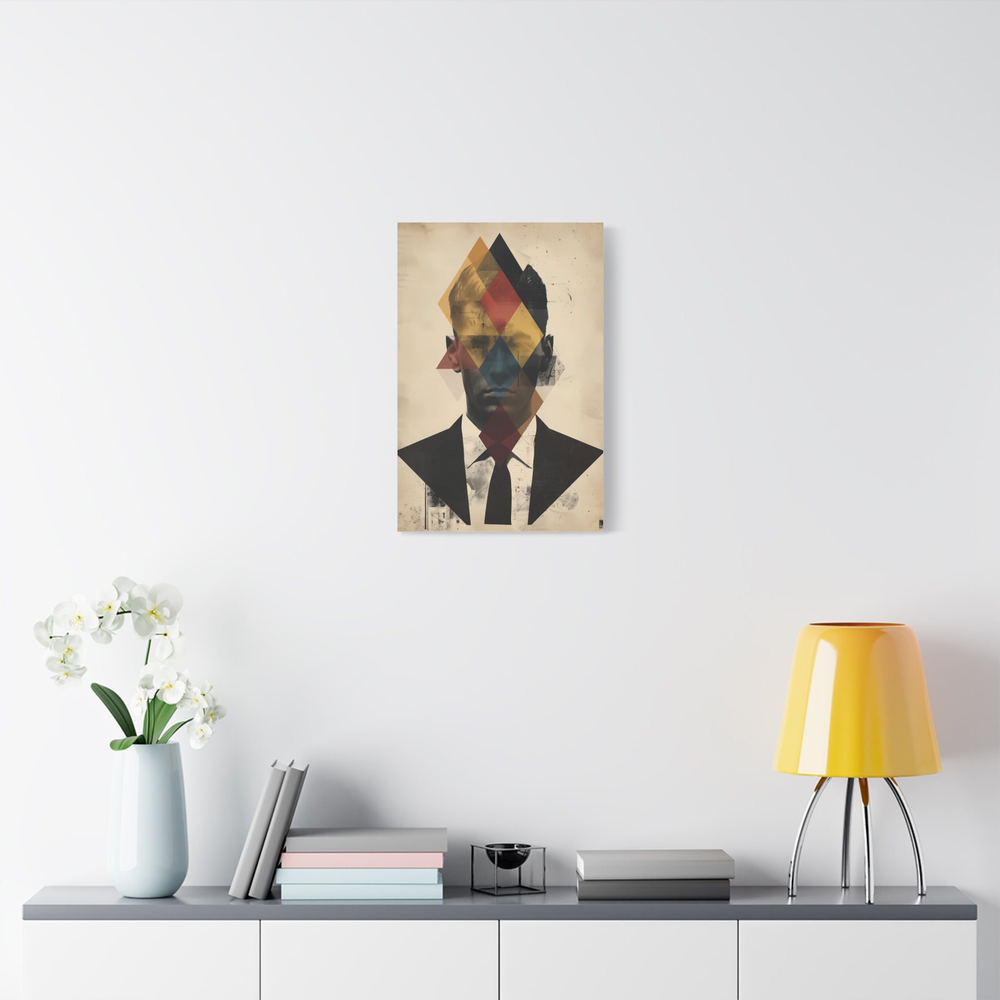 Abstract Portrait Canvas Art, Modern Wall Decor
