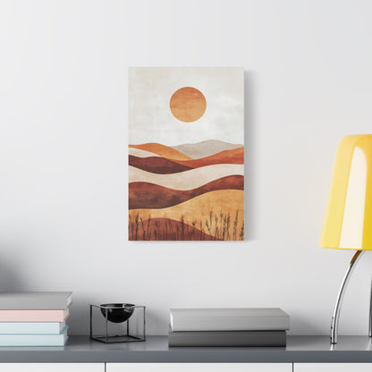 Boho Landscape Canvas Wall Art, Modern Home Decor