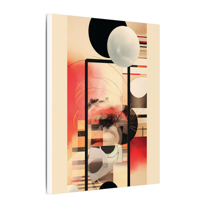 Neo-Deco Abstract Canvas Art: Retro-Futuristic Collage