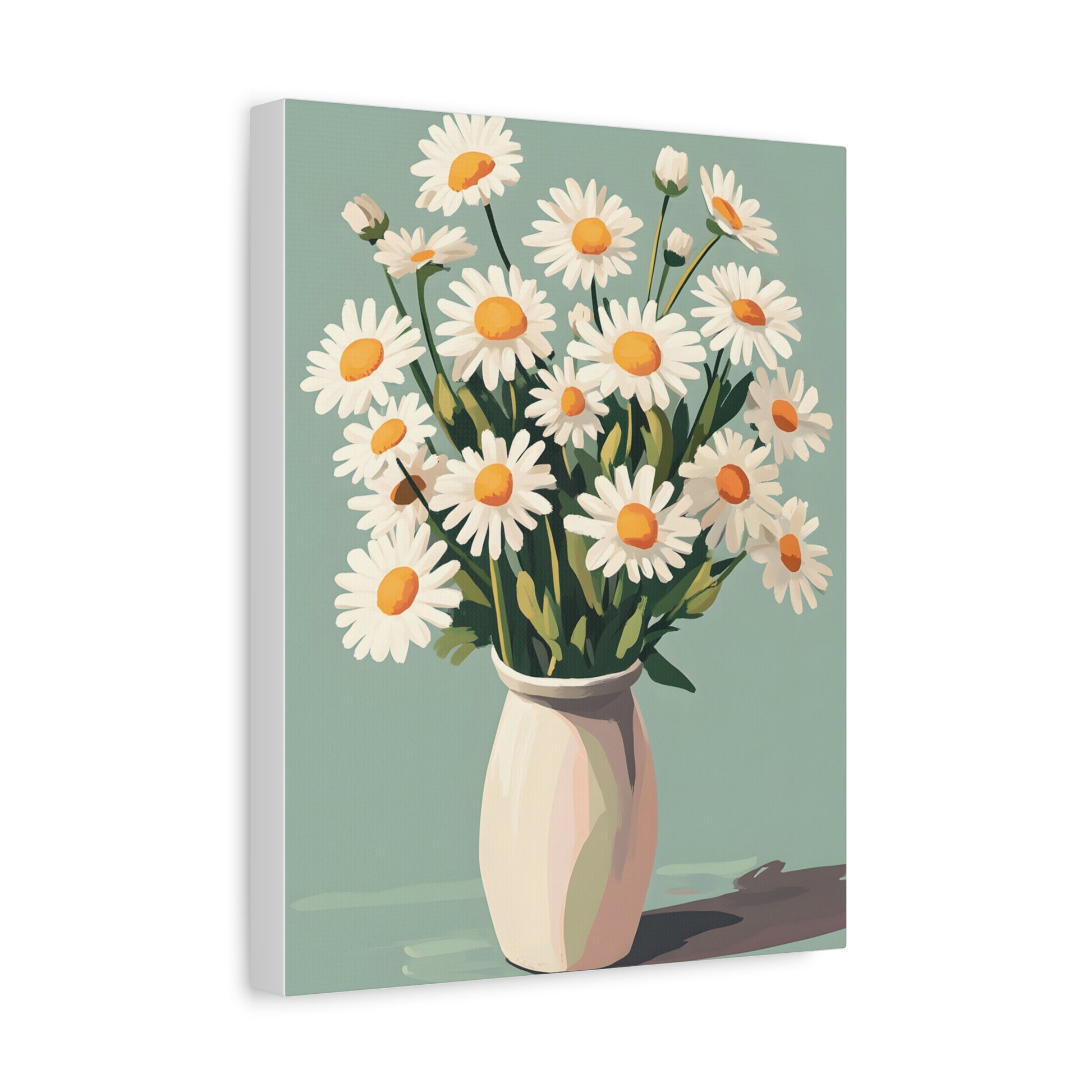 Daisy Bouquet Canvas Wall Art - Matte Stretched
