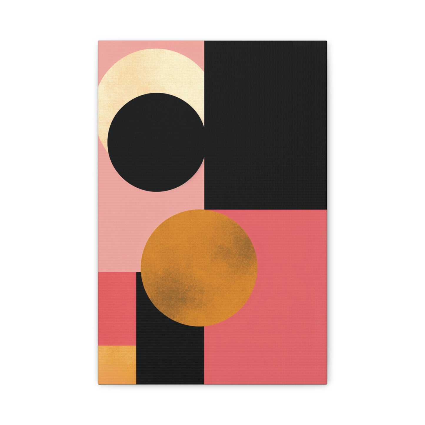 Golden Balance — Geometric Modern Wall Art