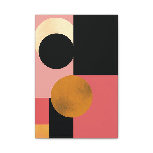 Golden Balance — Geometric Modern Wall Art