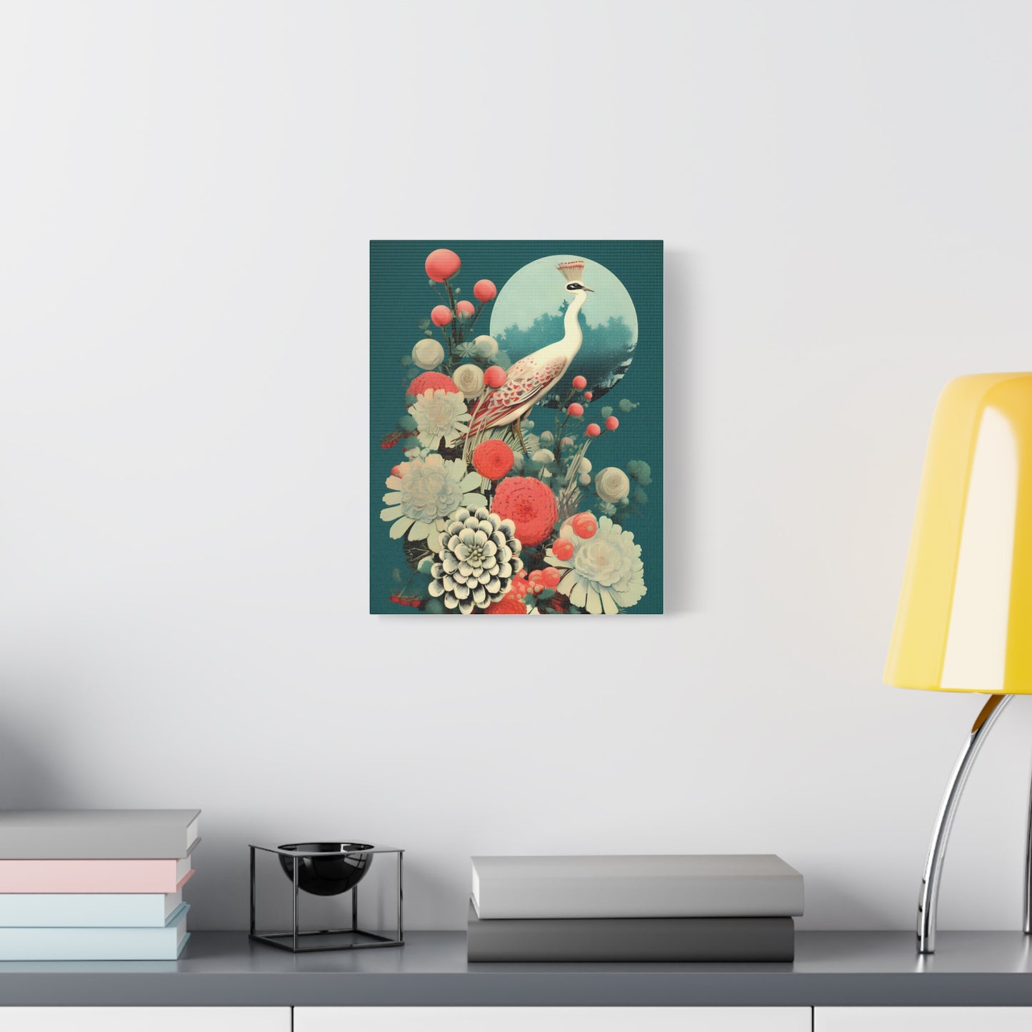 Elegant Peony Art Canvas Print, Wall Decor for Home