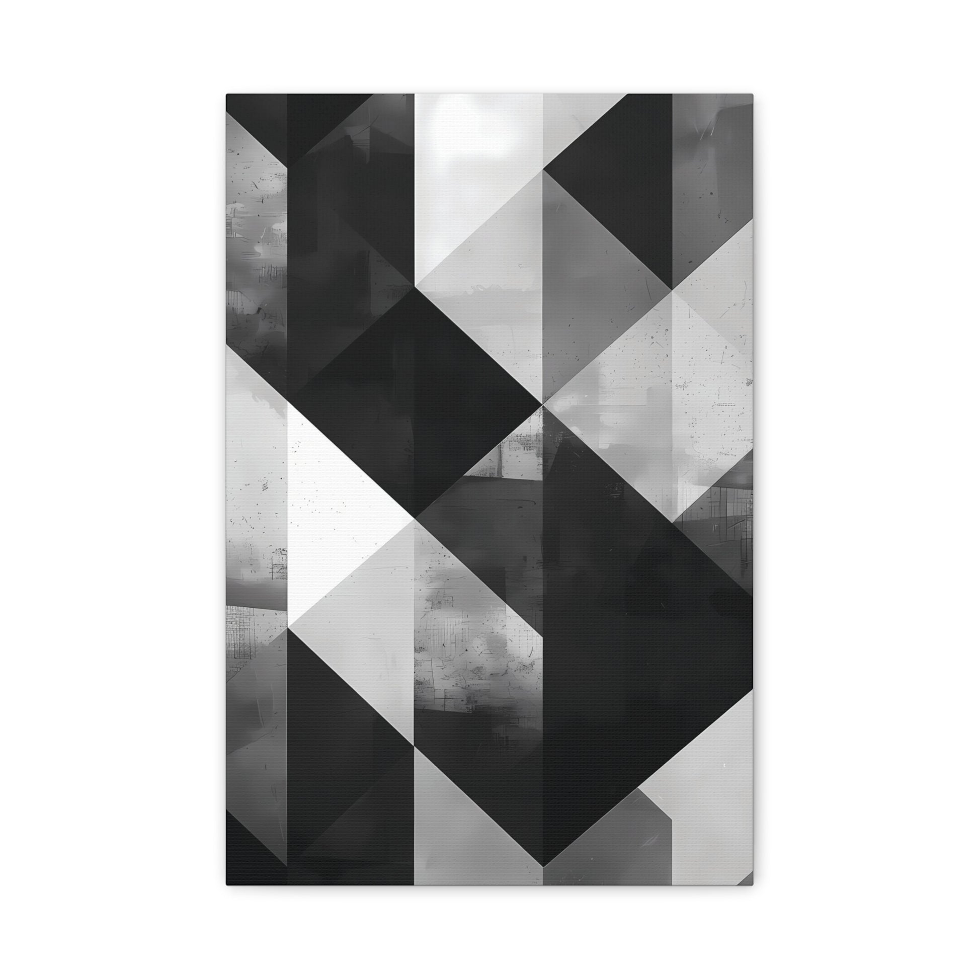 Architectural Balance — Monochrome Abstract Geometric Print