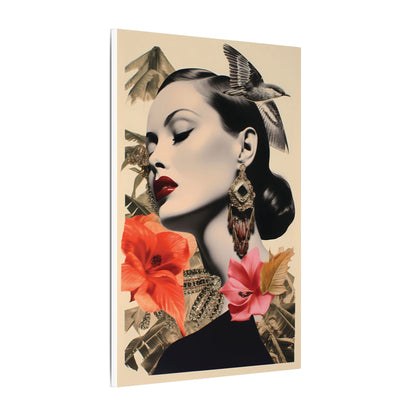 Abstract Pop Canvas Art — Dynamic Geometric Collage in Primary Hues