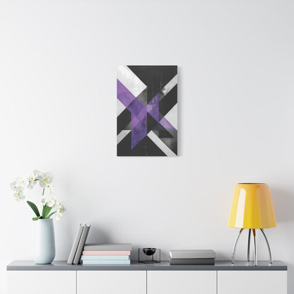 Violet Axis — Abstract Geometric Wall Art