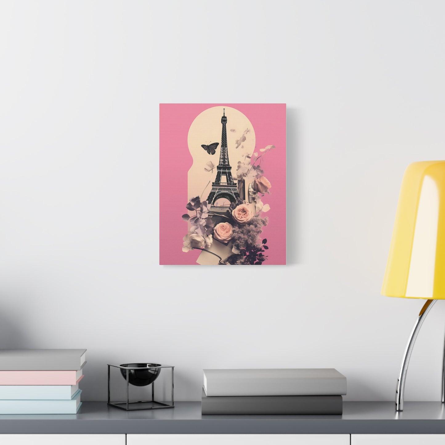 Parisian Floral Wall Art Canvas, Home Decor