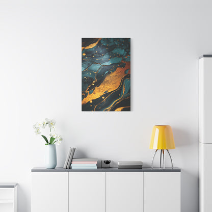 Elegant Abstract Wall Art Canvas Print, Modern Home Decor