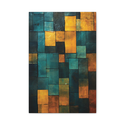 Colorful Abstract Canvas Art Print, Modern Home Decor