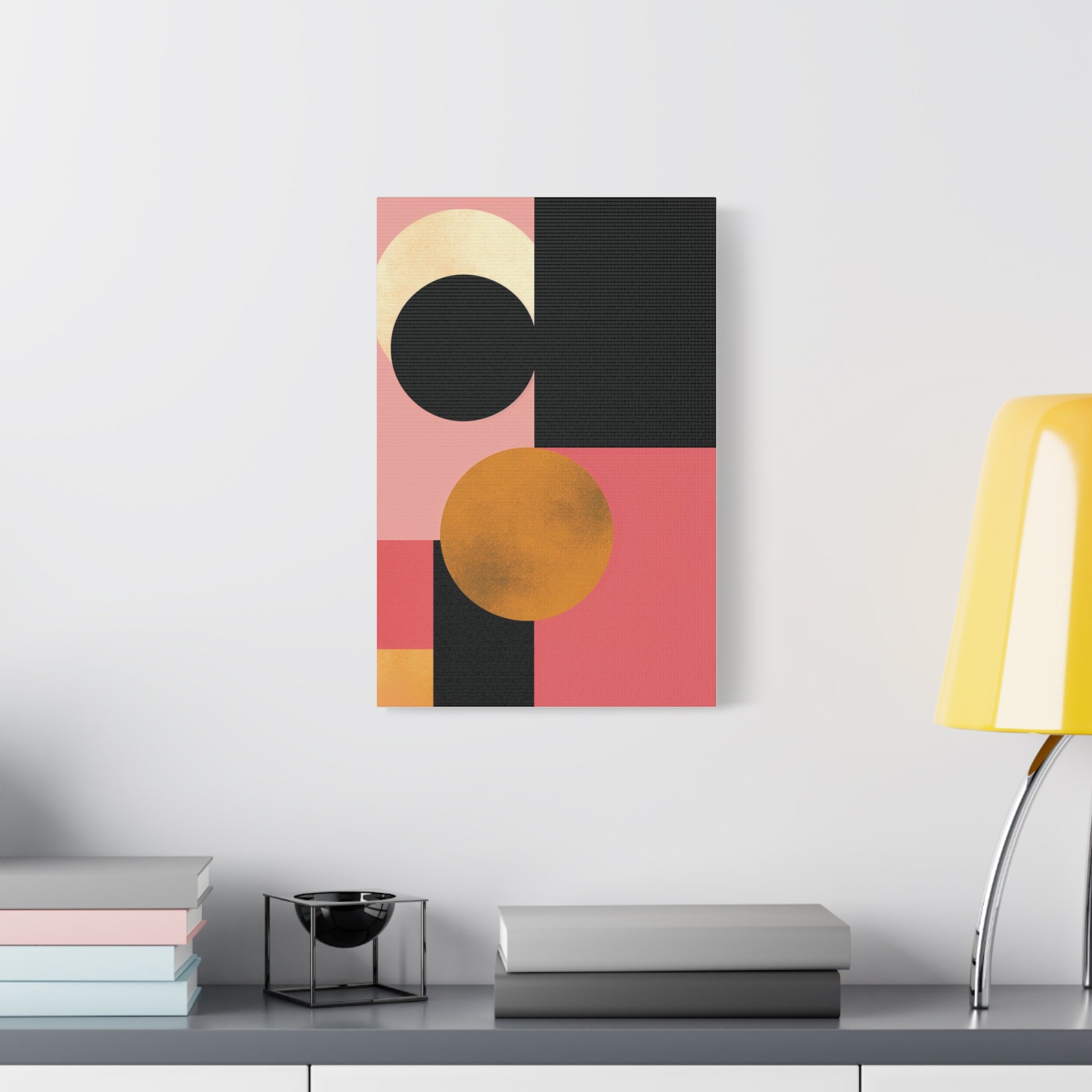 Golden Balance — Geometric Modern Wall Art