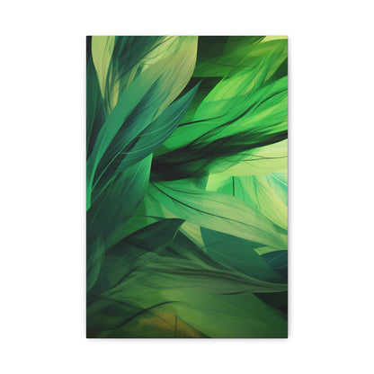 Emerald Canopy — Abstract Botanical Wall Art