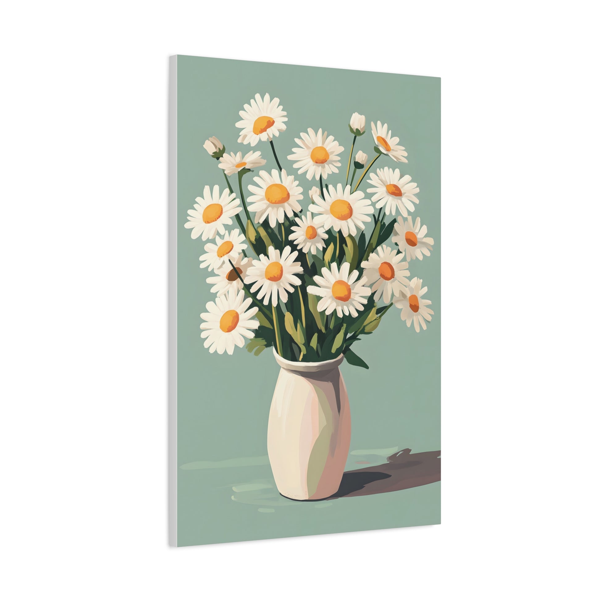 Daisy Bouquet Canvas Wall Art - Matte Stretched