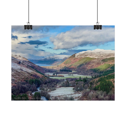 Strath More in Winter Fine Art Print by Photographer Fergus King