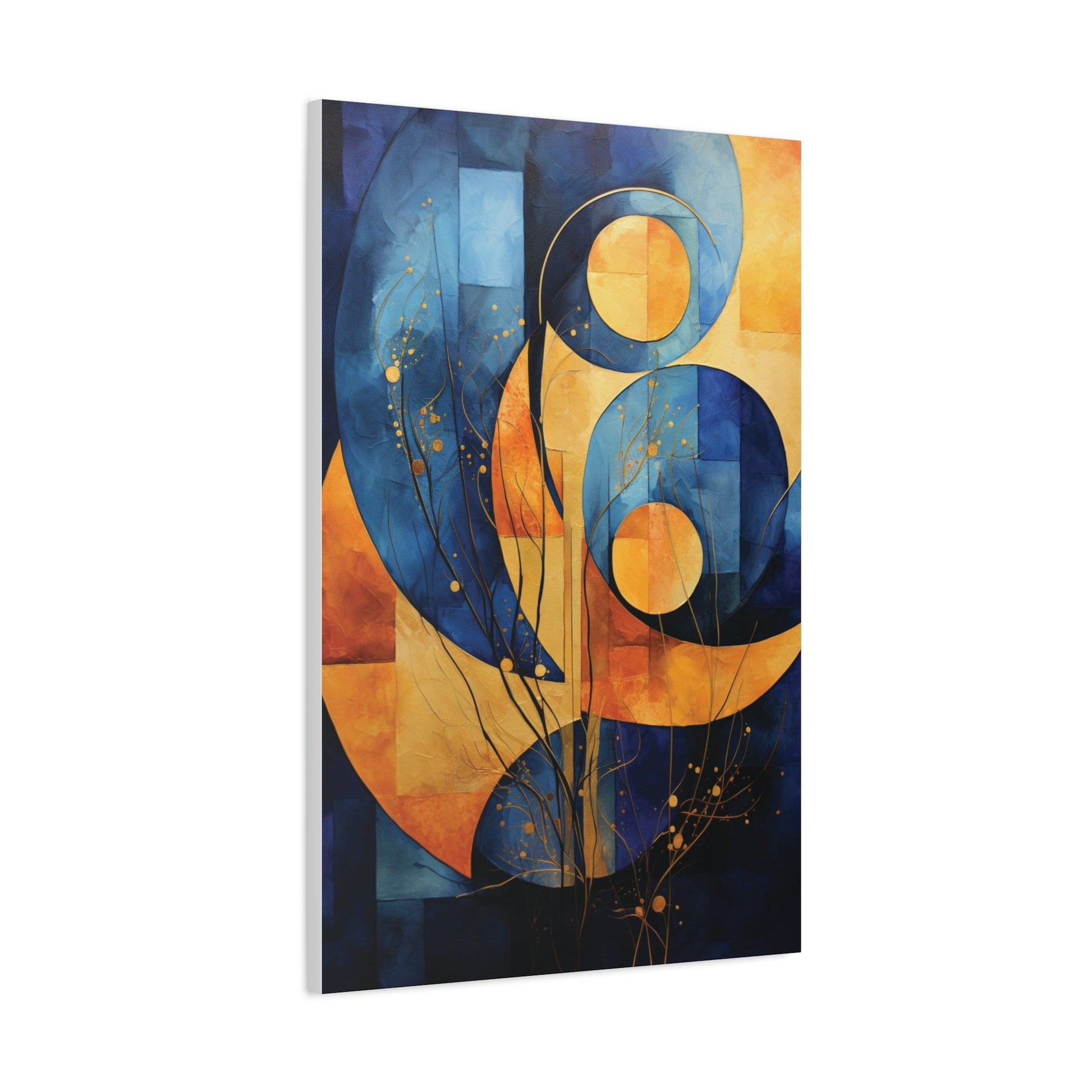 Abstract Geometric Canvas Art, Modern Wall Decor,