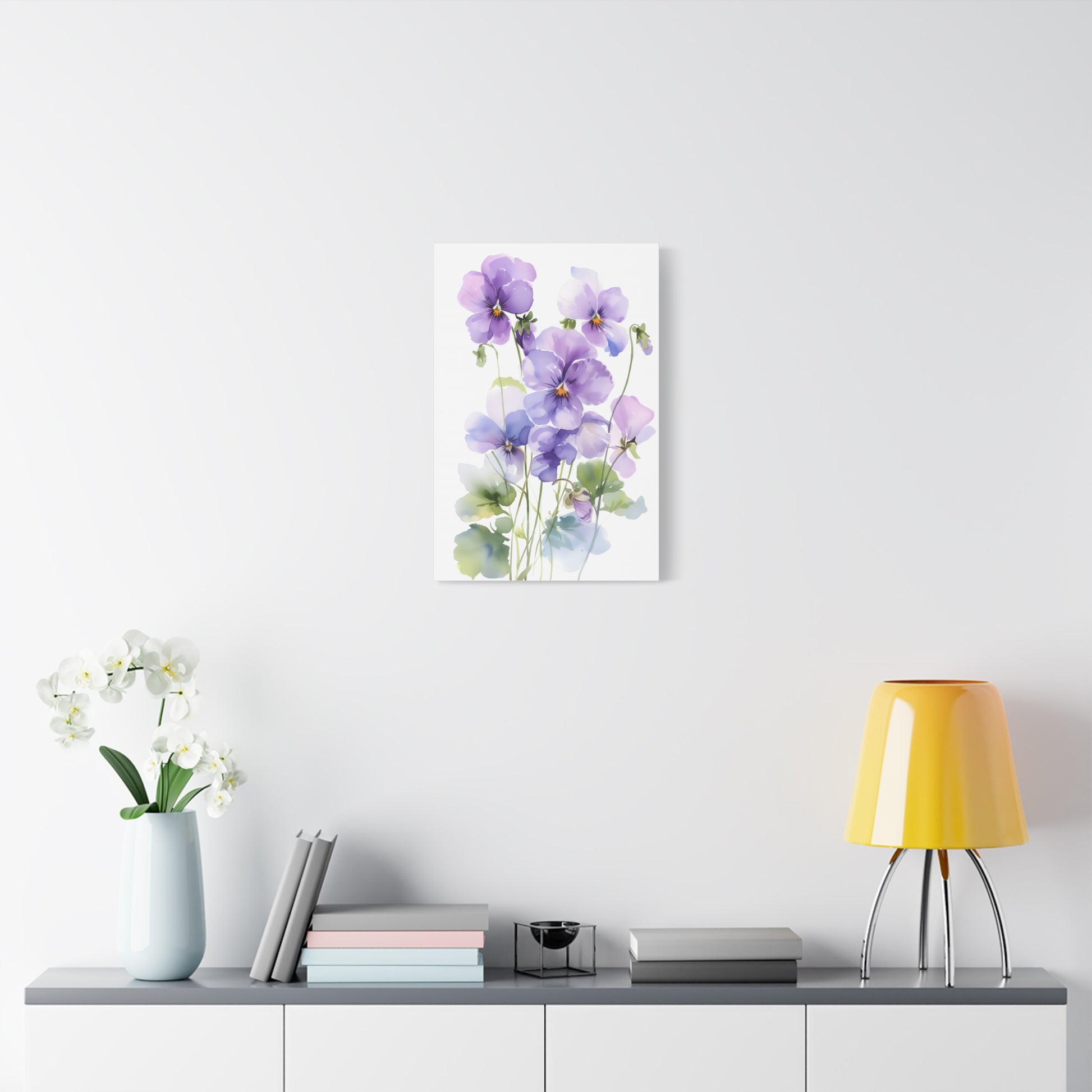 Elegant Pansy Flower Art Print, Home Decor