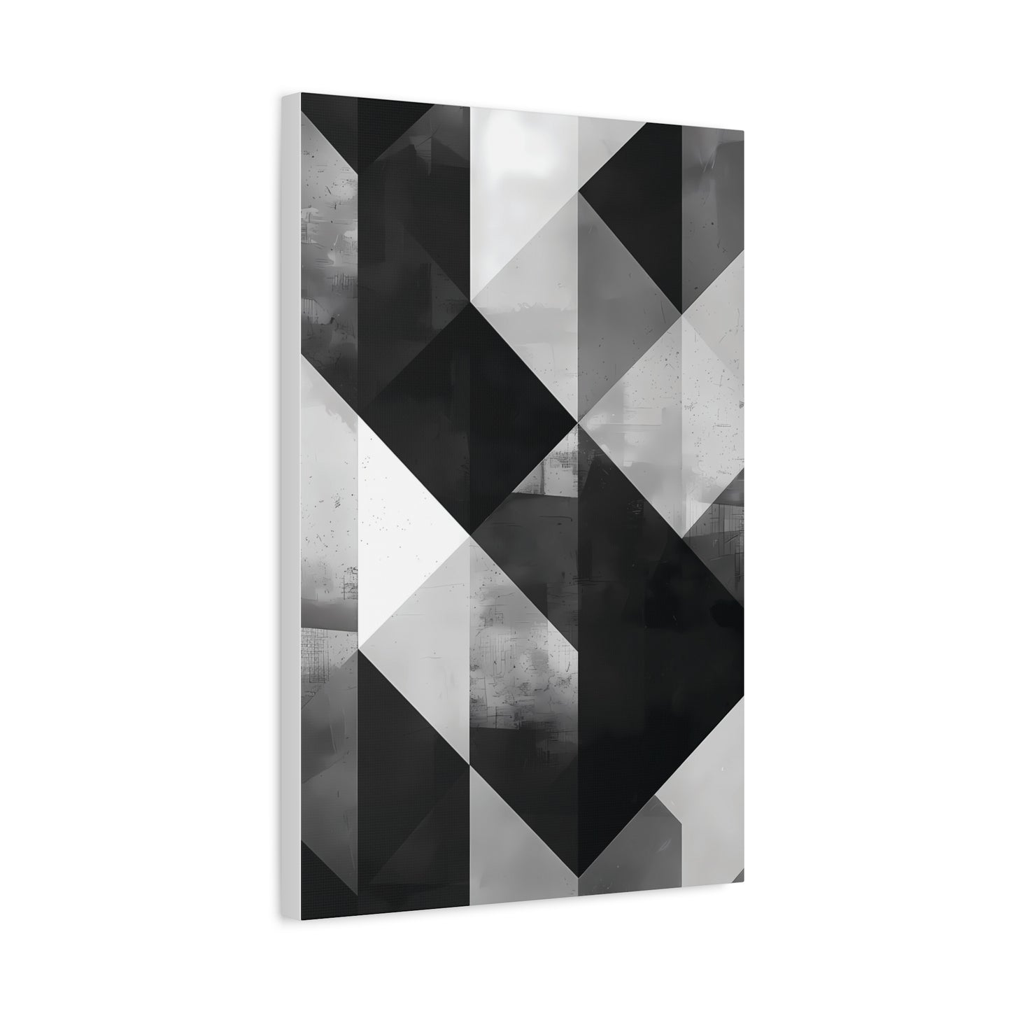 Architectural Balance — Monochrome Abstract Geometric Print