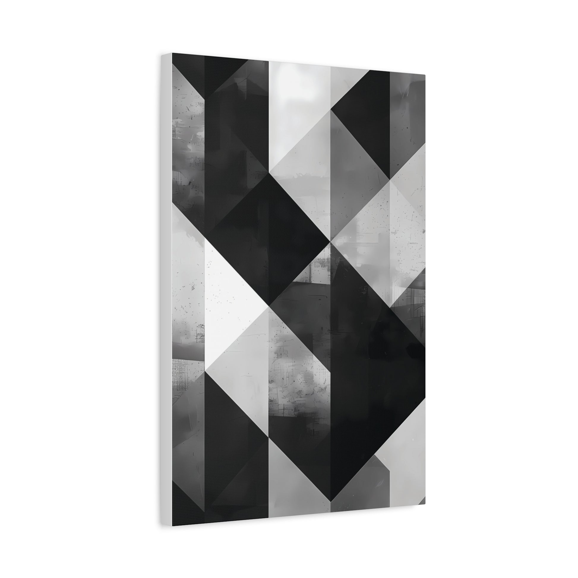 Architectural Balance — Monochrome Abstract Geometric Print