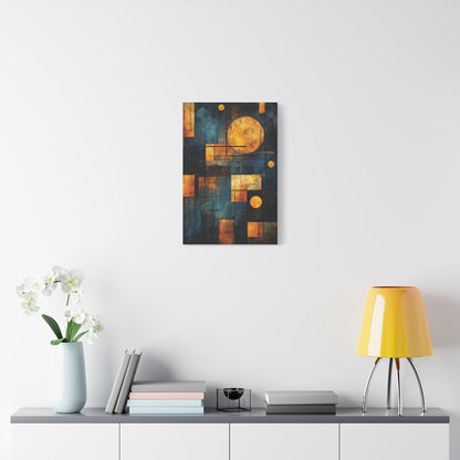Abstract Geometric Wall Art Canvas Print, Modern Home Decor
