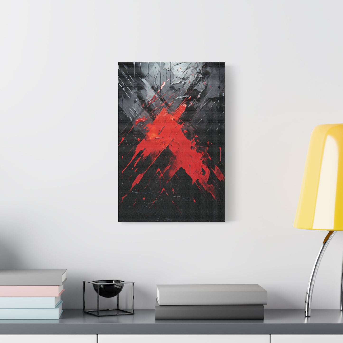 Scarlet Slash— Urban Modern Art Print