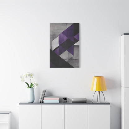 Violet Axis — Abstract Geometric Wall Art