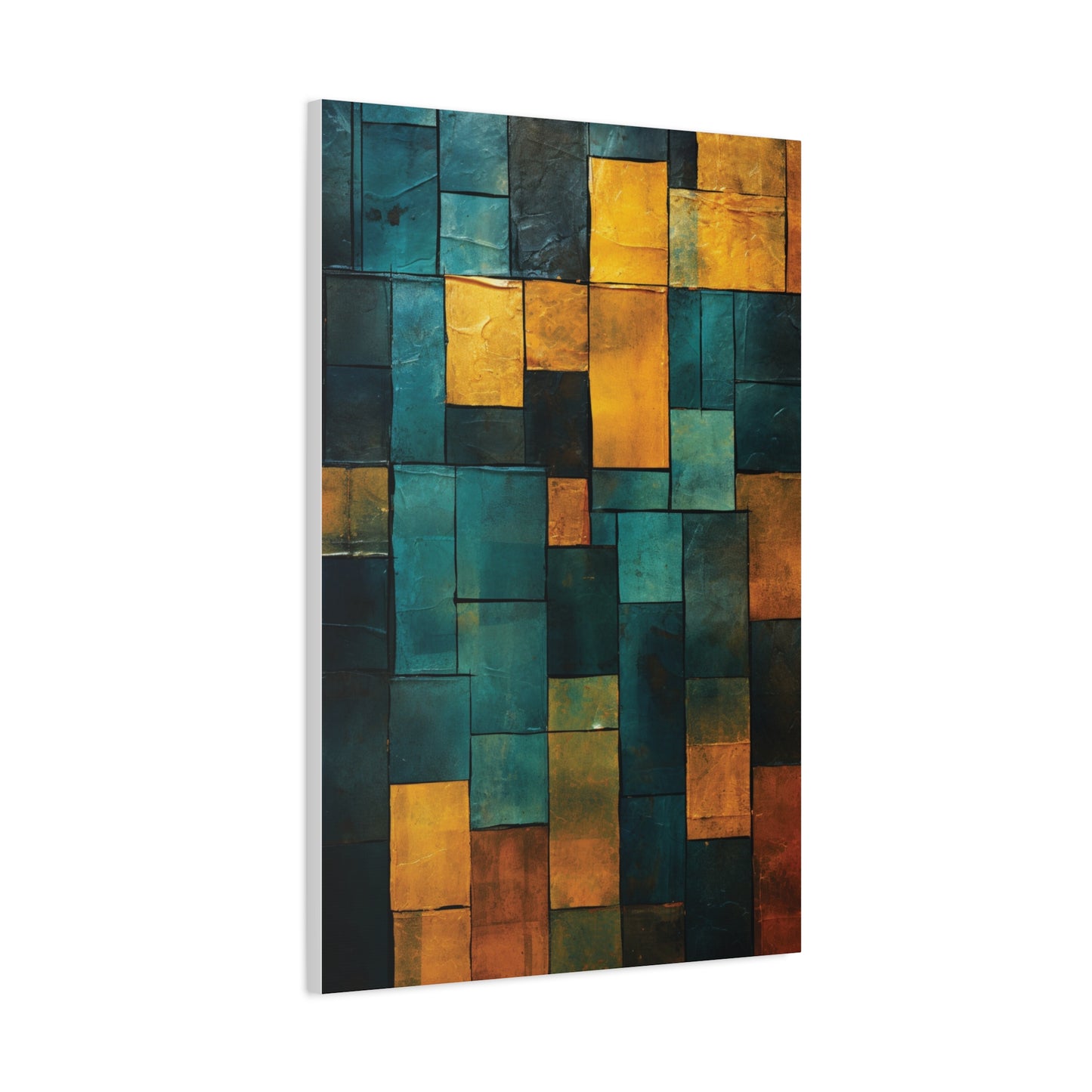 Colorful Abstract Canvas Art Print, Modern Home Decor