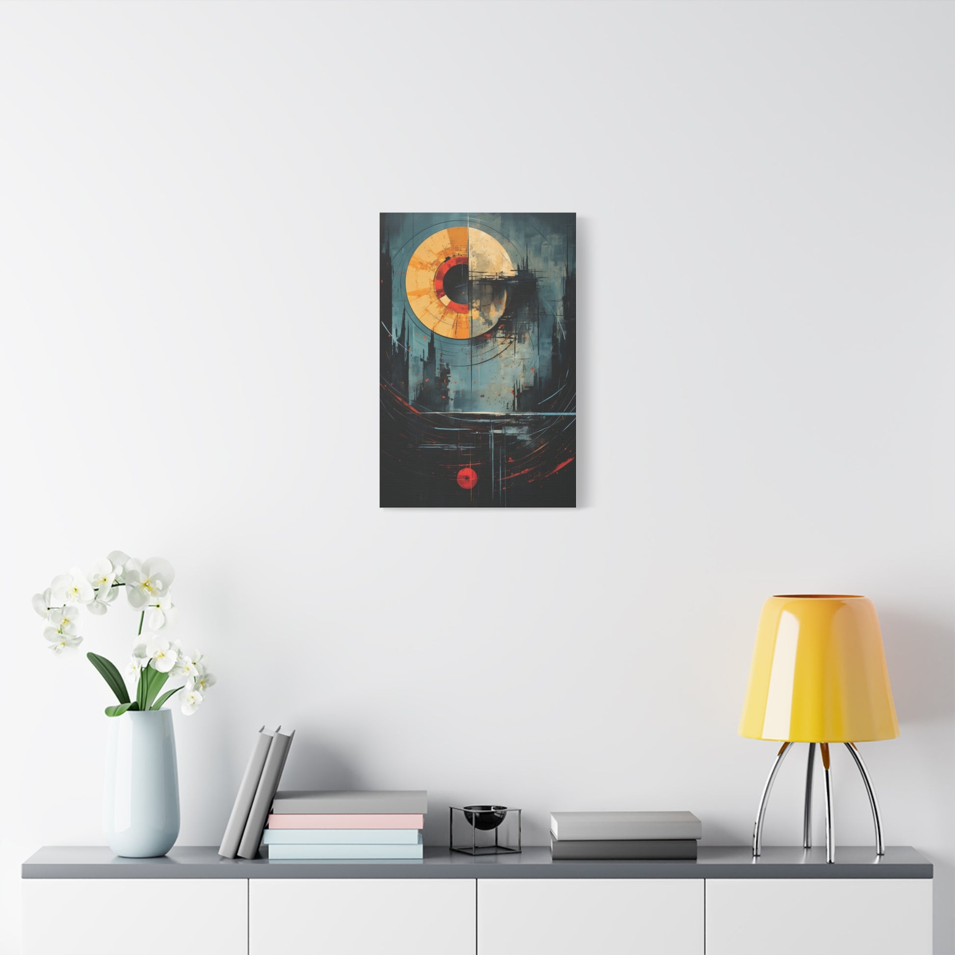 Orbital Echoes” — Cosmic Geometric Poster