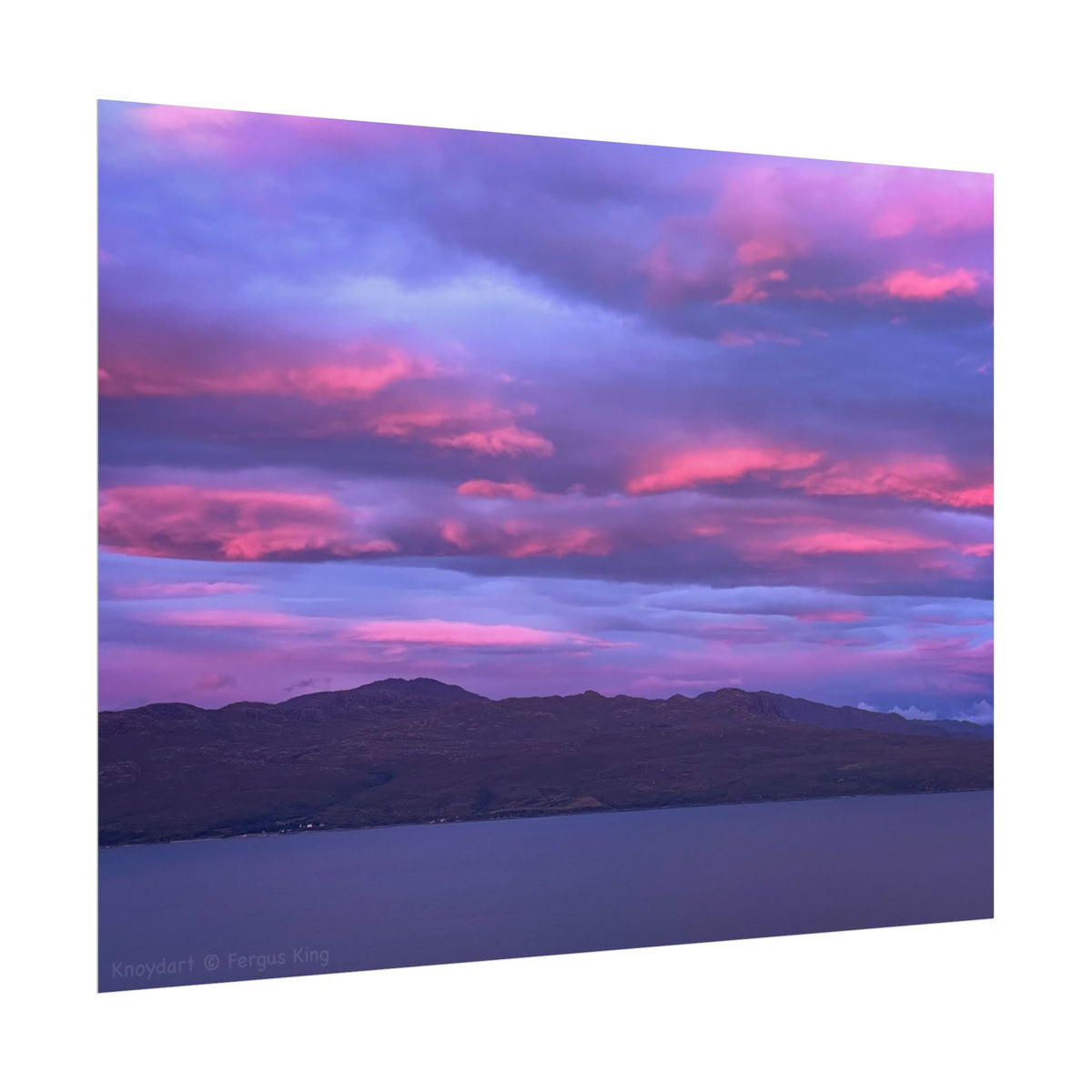 Knoydart Twilight Fine Art Print | By Photographer Fergus King